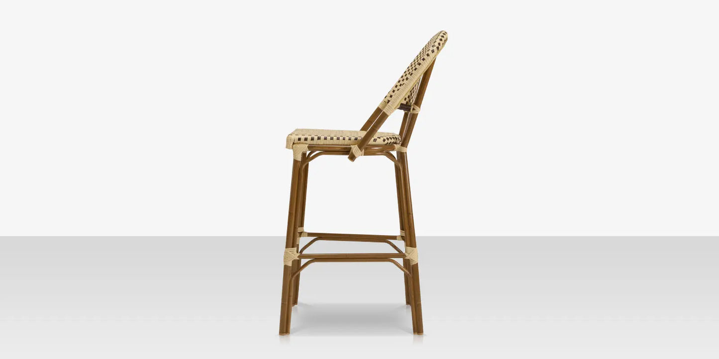 Paris Bar Side Chair - Cream & Chocolate by DecoScape (2203-172)
