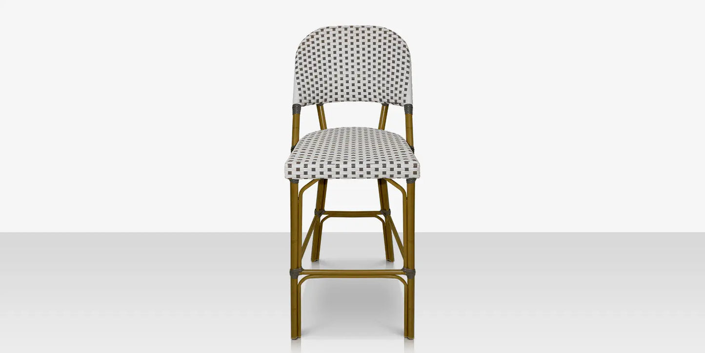 Paris Bar Side Chair - Gray & White by DecoScape (2203-172)