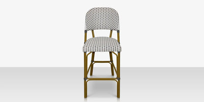 Paris Bar Side Chair - Gray & White by DecoScape (2203-172)