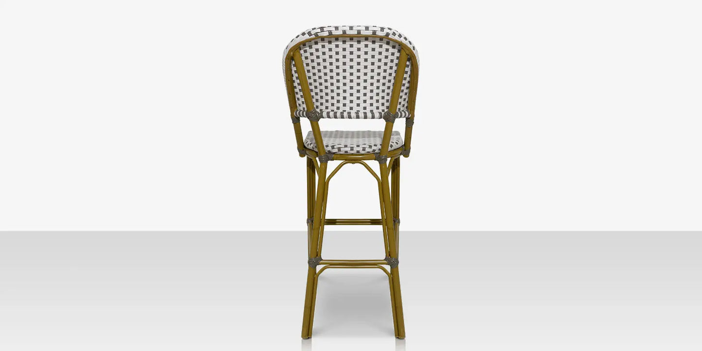 Paris Bar Side Chair - Gray & White by DecoScape (2203-172)