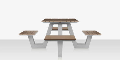 Napa Picnic Table (Square) Seats 4 by DecoScape (2404-360-UMB)