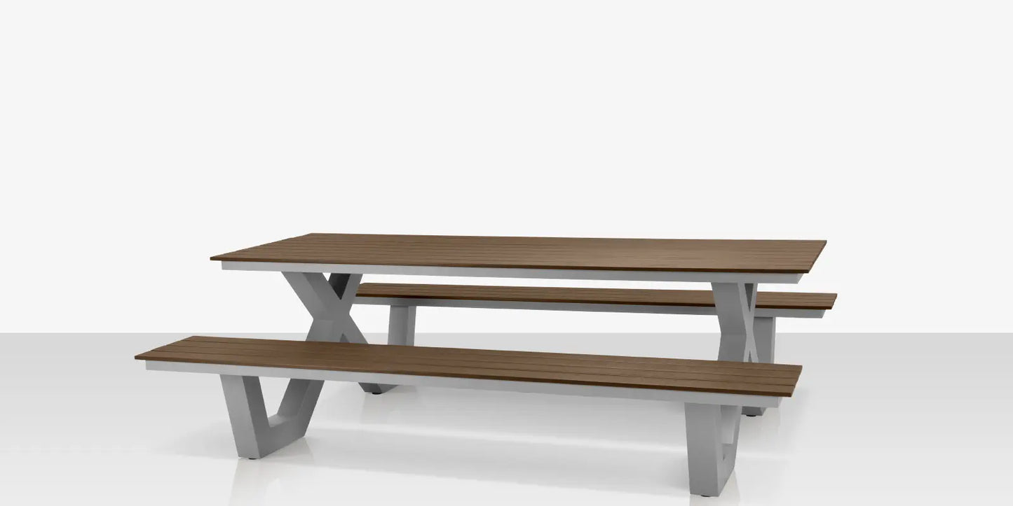 Napa 69" Picnic Table Seats 6-8 by DecoScape (2404-364-UMB)