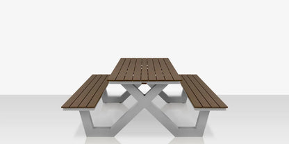 Napa 69" Picnic Table Seats 6-8 by DecoScape (2404-364-UMB)