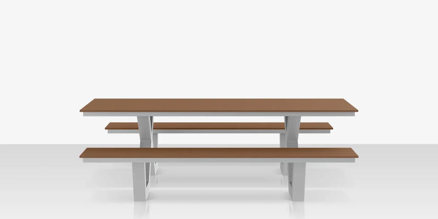 Napa 8' Picnic Table - ADA Does not include umbrella hole by DecoScape (2404-367-ADA)