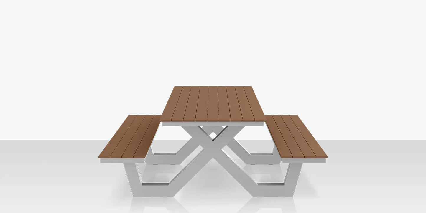 Napa 8' Picnic Table - ADA Does not include umbrella hole by DecoScape (2404-367-ADA)