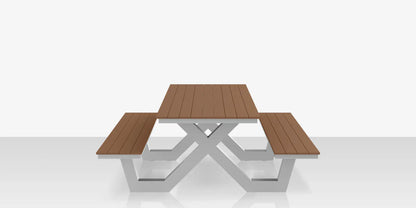 Napa 8' Picnic Table - ADA Does not include umbrella hole by DecoScape (2404-367-ADA)