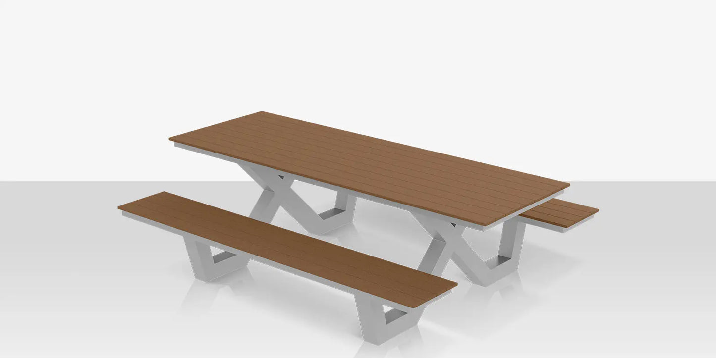 Napa 8' Picnic Table - ADA Does not include umbrella hole by DecoScape (2404-367-ADA)