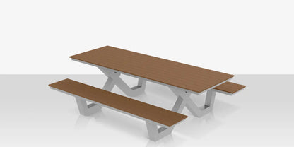 Napa 8' Picnic Table - ADA Does not include umbrella hole by DecoScape (2404-367-ADA)