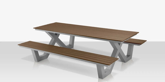 Napa 94" Picnic Table Seats 8-10 by DecoScape