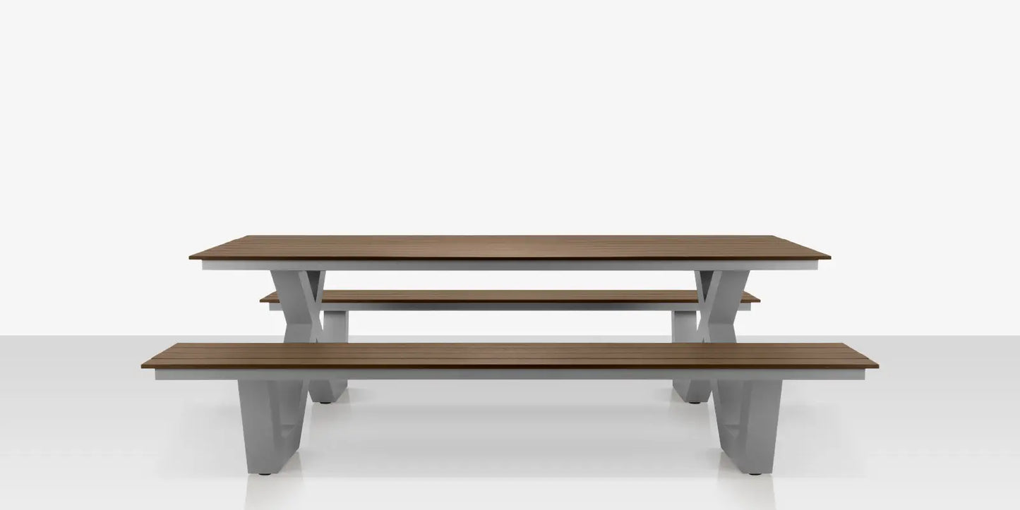Napa 10' Picnic Table Seats 10-12 by DecoScape (2404-369-UMB)