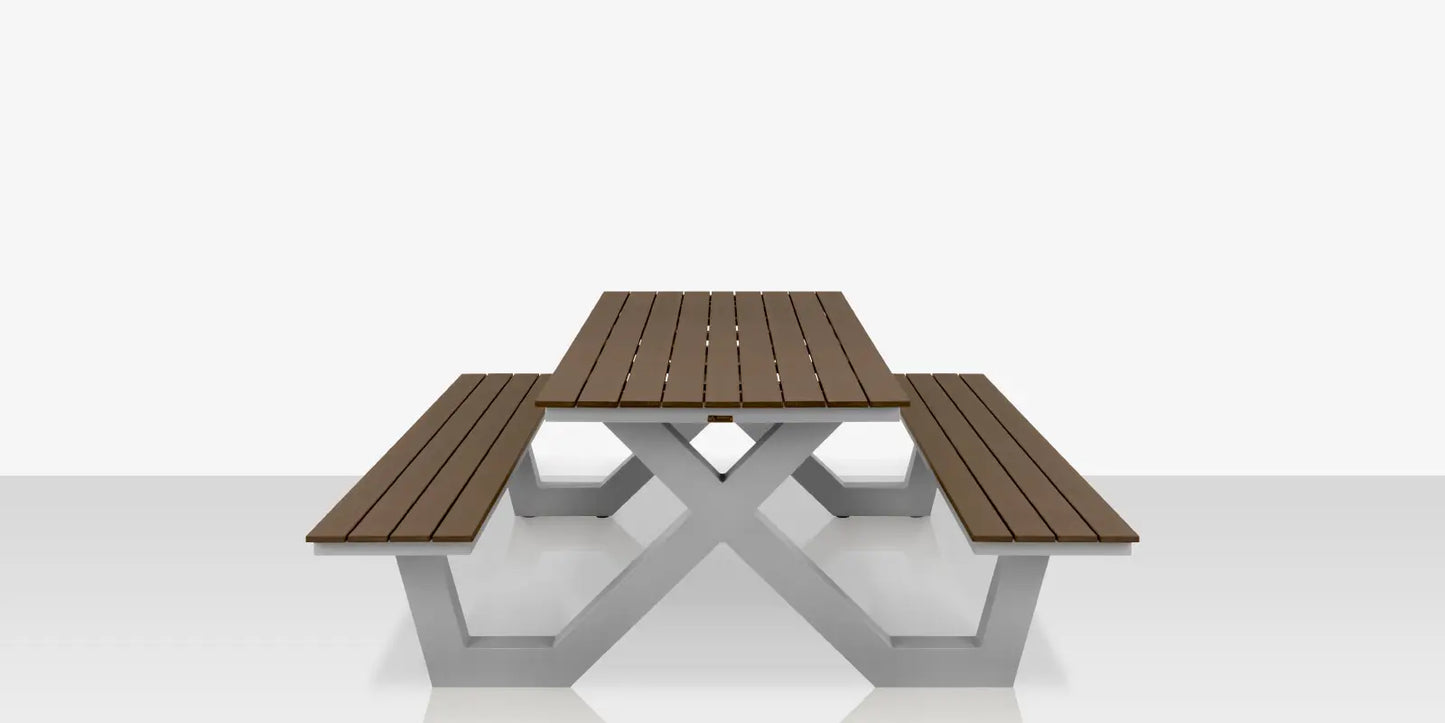 Napa 10' Picnic Table Seats 10-12 by DecoScape (2404-369-UMB)