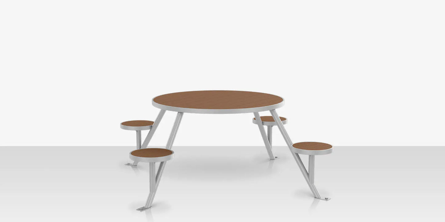 Napa 47" Round Picnic Table Seats 4 by DecoScape (2404-637-EA)