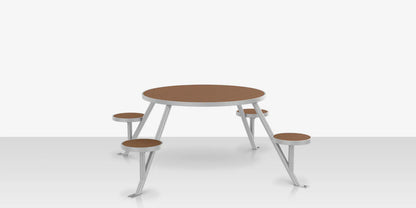 Napa 47" Round Picnic Table Seats 4 by DecoScape (2404-637-EA)
