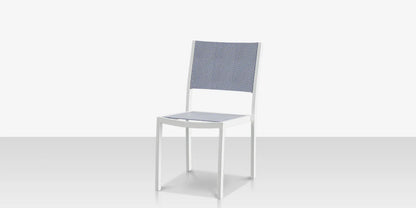 Fusion Dining Side Chair - Tex White - Seabreeze Sling by DecoScape (3001-162-TXW-SBZ)
