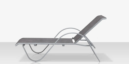 Lanai Chaise - Kessler Silver - Slate Sling by DecoScape (3011-104)