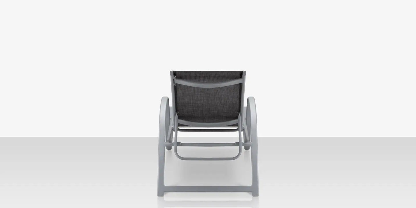 Lanai Chaise - Kessler Silver - Slate Sling by DecoScape (3011-104)