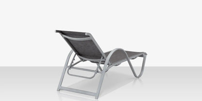 Lanai Chaise - Kessler Silver - Slate Sling by DecoScape (3011-104)
