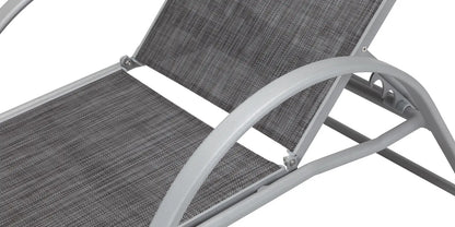 Lanai Chaise - Kessler Silver - Slate Sling by DecoScape (3011-104)