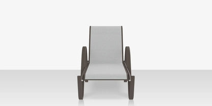 Lanai Chaise - Tex Gray - Cloud Gray Sling by DecoScape (3011-104)