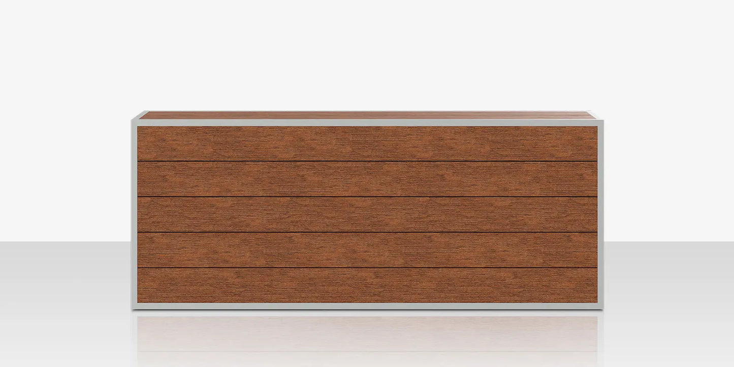 Mod Back Structure - Large - Slatted by DecoScape (3015-104-L-SLA)