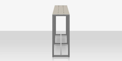 Modera Rectangular Drink Rail - Bar Height 2.5" wide slats by DecoScape (3203-934)