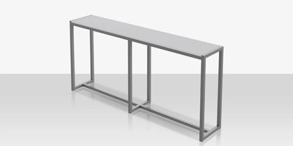 Modera Rectangular Drink Rail - Bar Height 2.5" wide slats by DecoScape (3203-934)