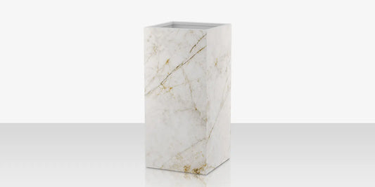 Porcelain Planter - 24" x 24" x 48" - Cuarzo Reno by DecoScape