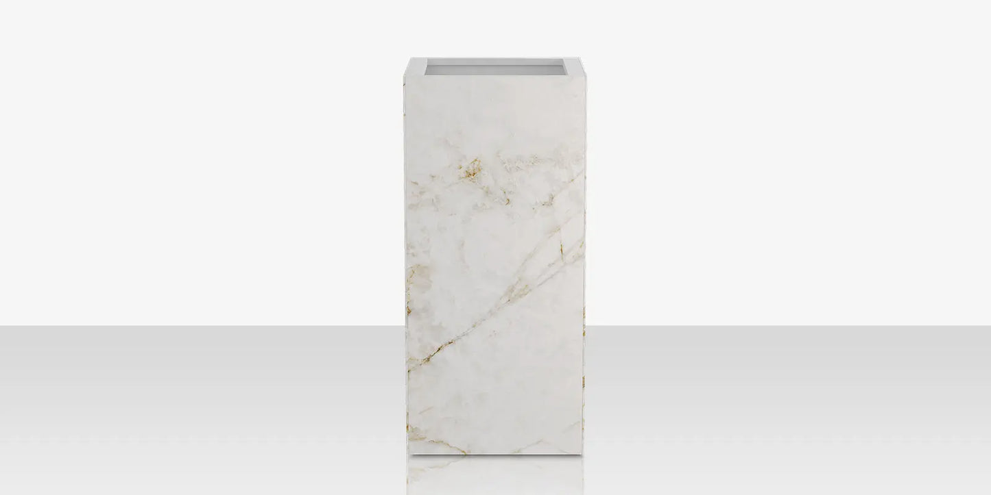 Porcelain Planter - 24" x 24" x 48" - Cuarzo Reno by DecoScape (6003-783-PCR)