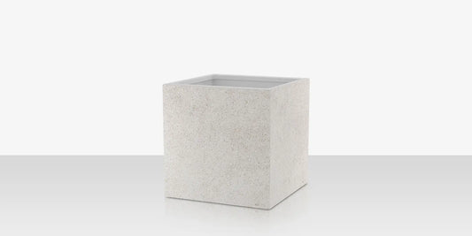 Porcelain Planter - 24" x 24" x 24" - Arles Blanco by DecoScape