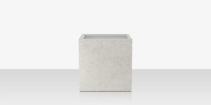 Porcelain Planter - 24" x 24" x 24" - Arles Blanco by DecoScape (6003-784-PAB)