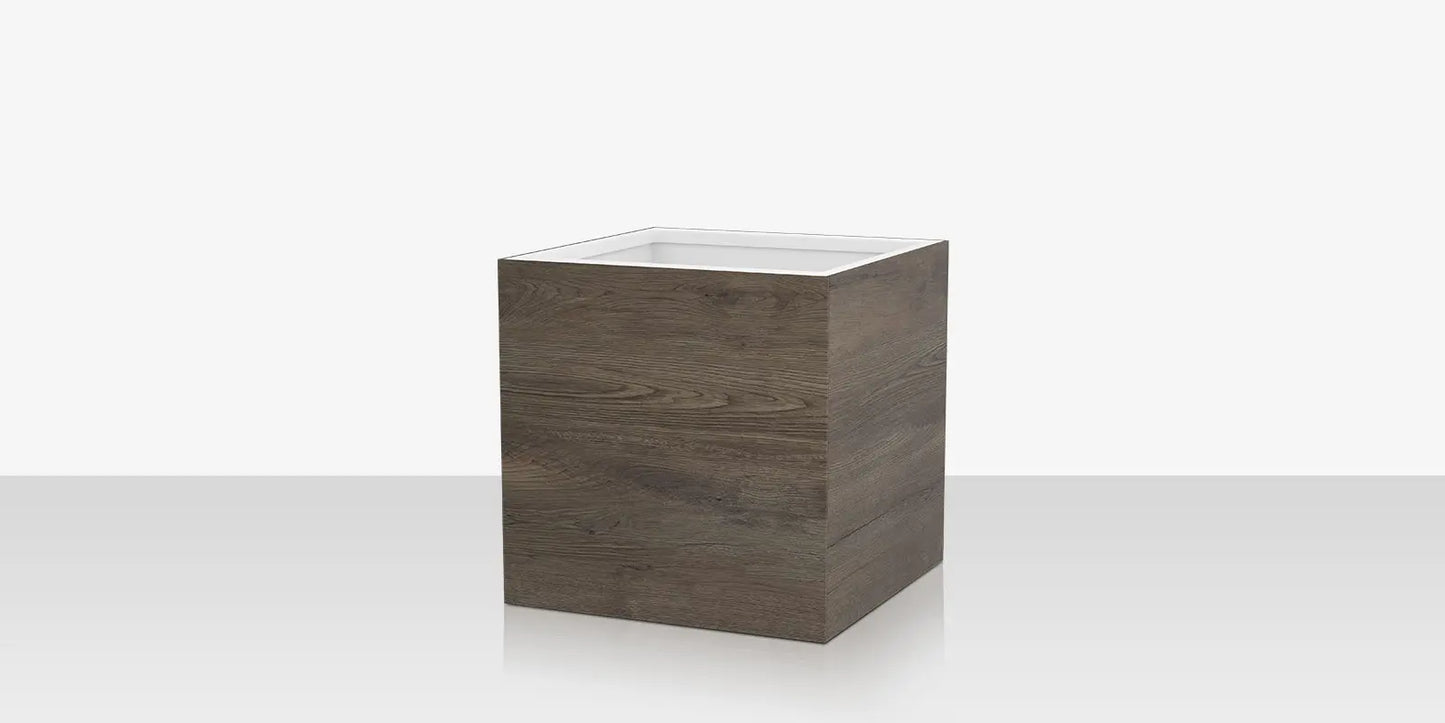 Porcelain Planter - 24" x 24" x 24" - Jungla Teca by DecoScape (6003-784-PJT)