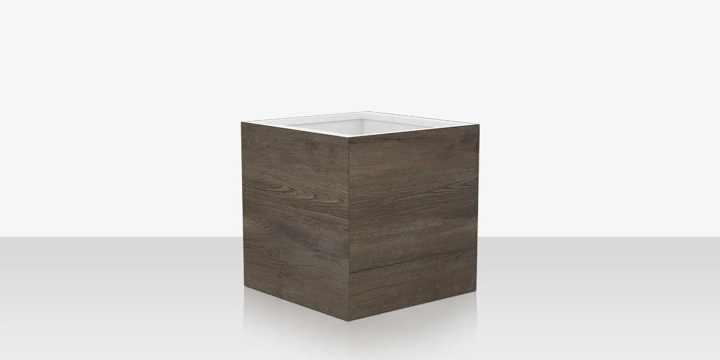 Porcelain Planter - 24" x 24" x 24" - Jungla Teca by DecoScape (6003-784-PJT)