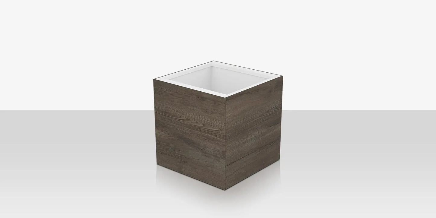 Porcelain Planter - 24" x 24" x 24" - Jungla Teca by DecoScape (6003-784-PJT)