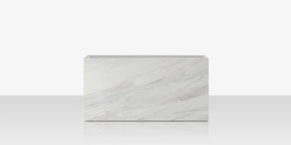 Porcelain Planter - 48" x 12" x 24" - Calacata by DecoScape (6003-785-PCC)