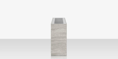 Porcelain Planter - 48" x 12" x 24" - Cuarzo Reno by DecoScape (6003-785-PCR)