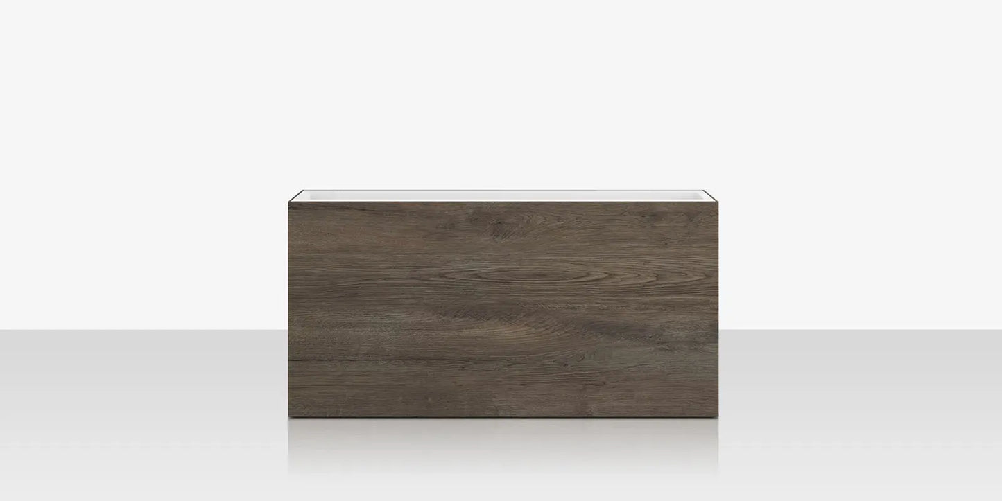 Porcelain Planter - 48" x 12" x 24" - Jungla Teca by DecoScape (6003-785-PJT)
