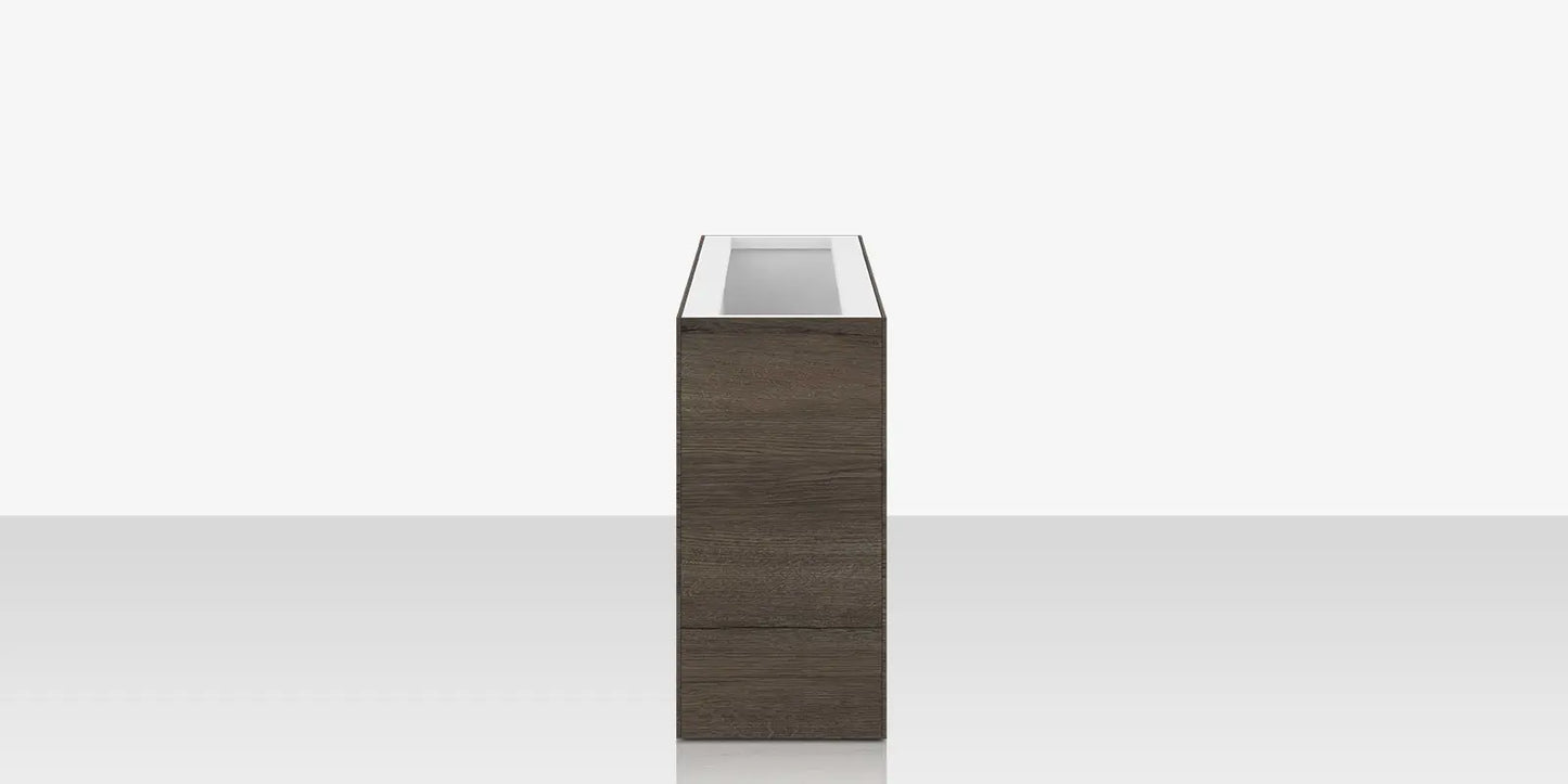Porcelain Planter - 48" x 12" x 24" - Jungla Teca by DecoScape (6003-785-PJT)
