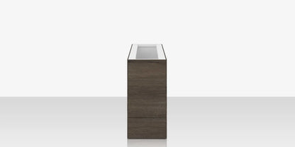 Porcelain Planter - 48" x 12" x 24" - Jungla Teca by DecoScape (6003-785-PJT)