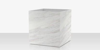 Porcelain Planter - 48" x 48" x 48" - Calacata by DecoScape (6003-786-PCC)