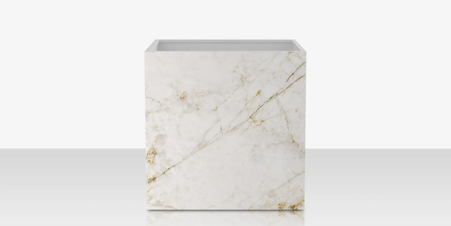 Porcelain Planter - 48" x 48" x 48" - Cuarzo Reno by DecoScape (6003-786-PCR)