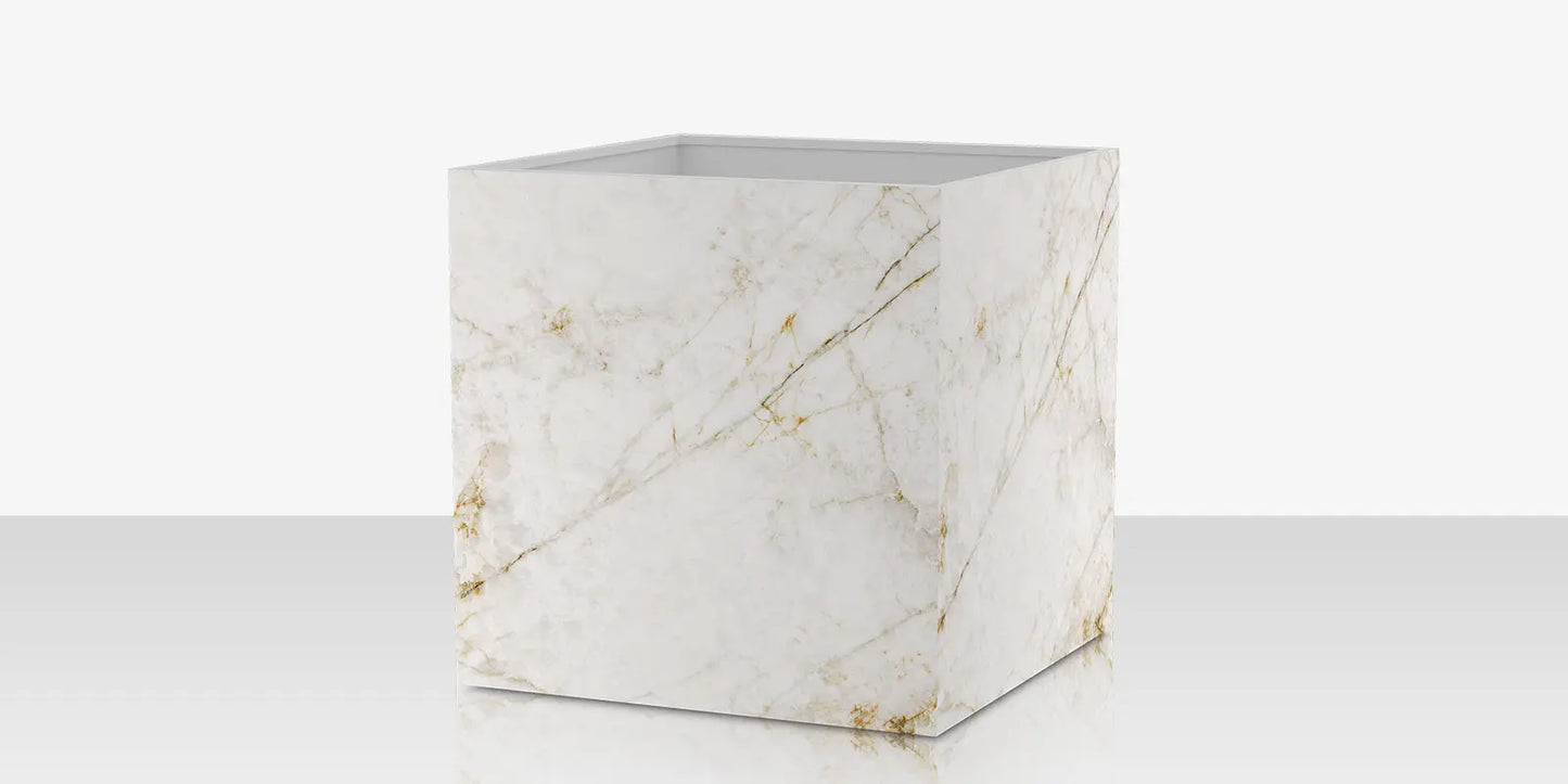 Porcelain Planter - 48" x 48" x 48" - Cuarzo Reno by DecoScape (6003-786-PCR)