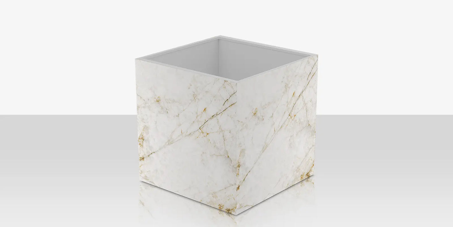 Porcelain Planter - 48" x 48" x 48" - Cuarzo Reno by DecoScape (6003-786-PCR)