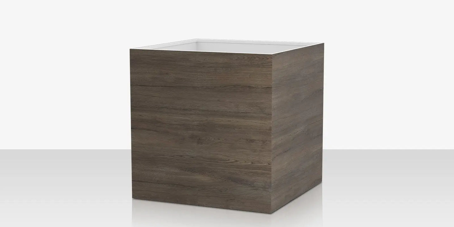 Porcelain Planter - 48" x 48" x 48" - Jungla Teca by DecoScape (6003-786-PJT)