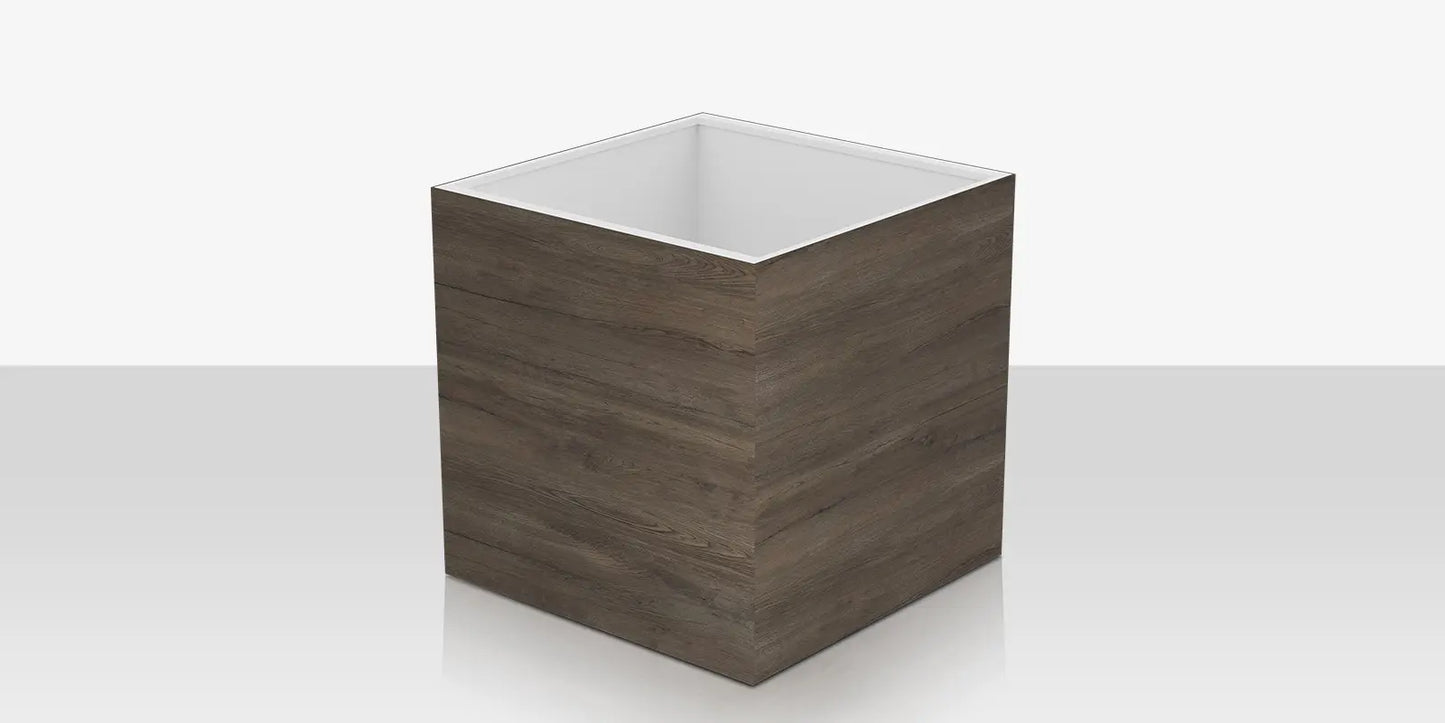 Porcelain Planter - 48" x 48" x 48" - Jungla Teca by DecoScape (6003-786-PJT)