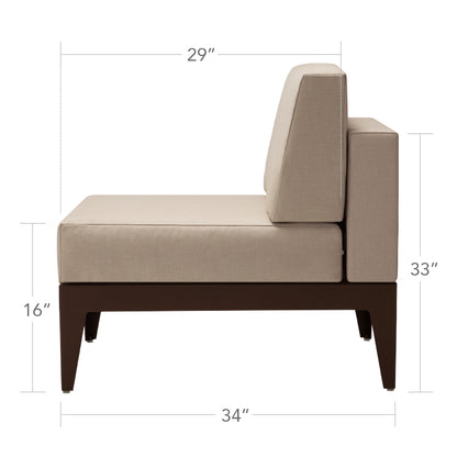 South Beach Armless Chair by DecoScape (3201-131)