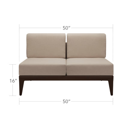 South Beach Armless Loveseat by DecoScape (3201-132)