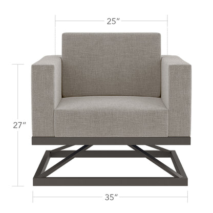 South Beach Swivel Club Chair by DecoScape (3201-106)