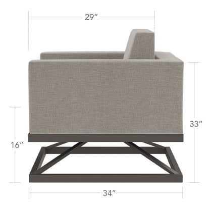 South Beach Swivel Club Chair by DecoScape (3201-106)
