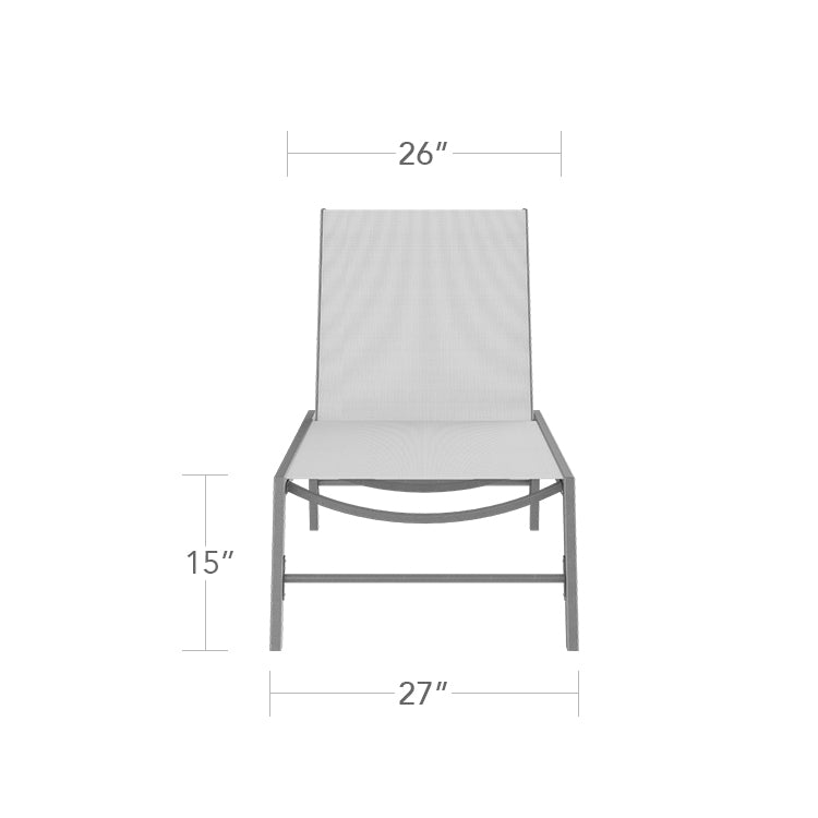 Tides Armless High Chaise by DecoScape (3006-134-2)