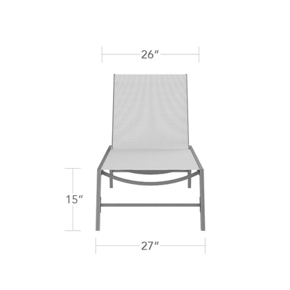 Tides Armless High Chaise by DecoScape (3006-134-2)